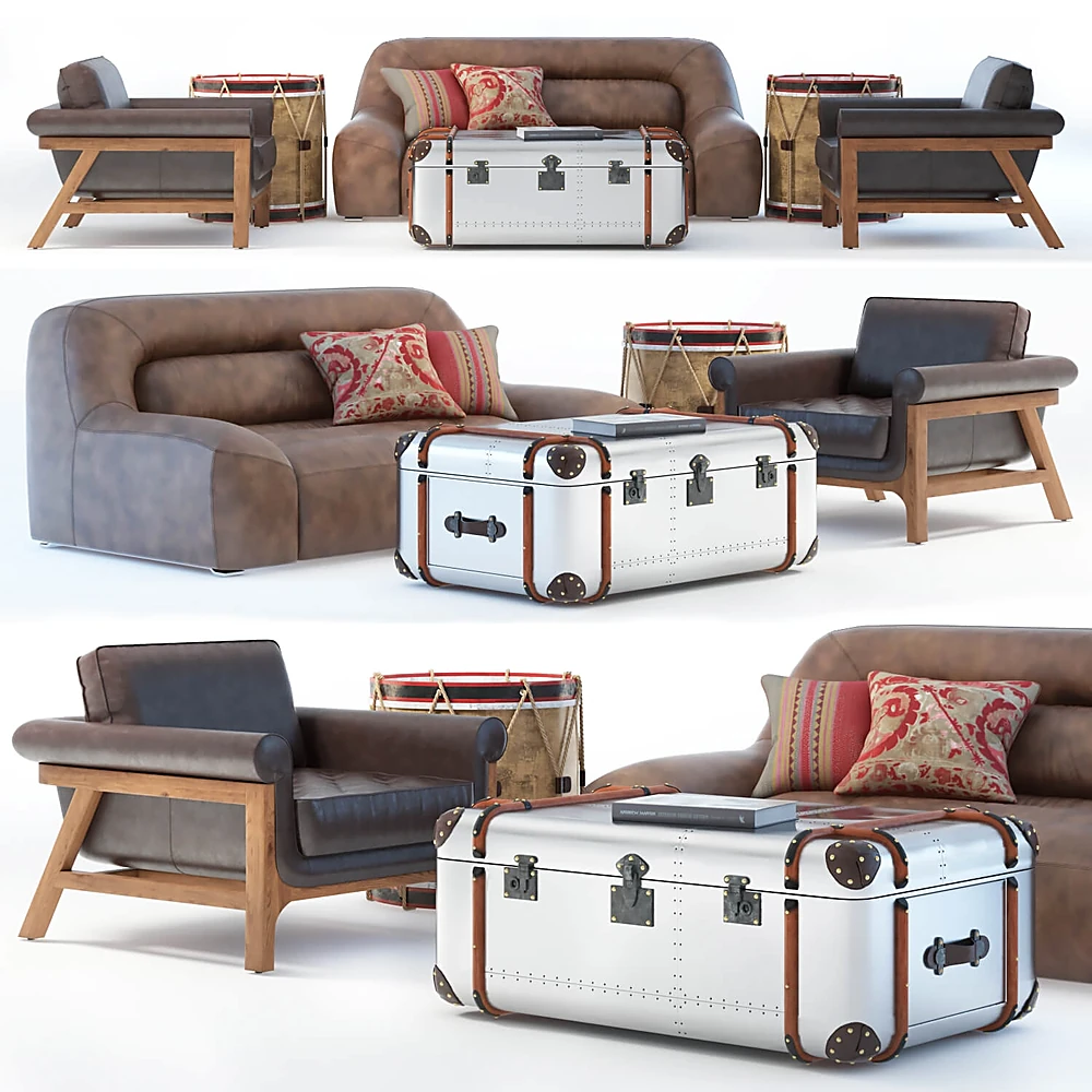 Trunk Coffee Table AERO Luggage by Globe-Trotter (2)
