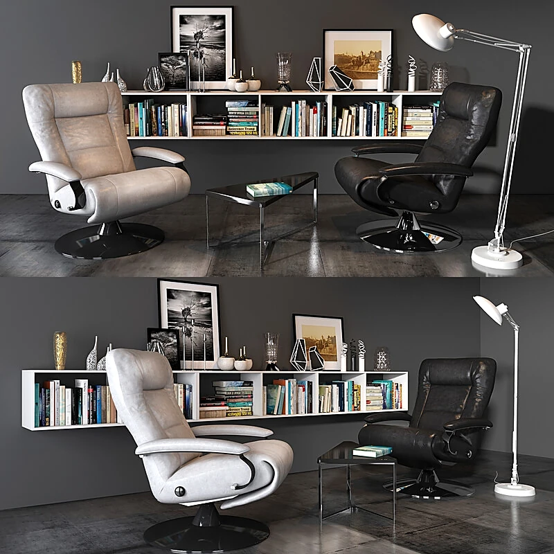 Armchairs / Books / Floor lamp 3