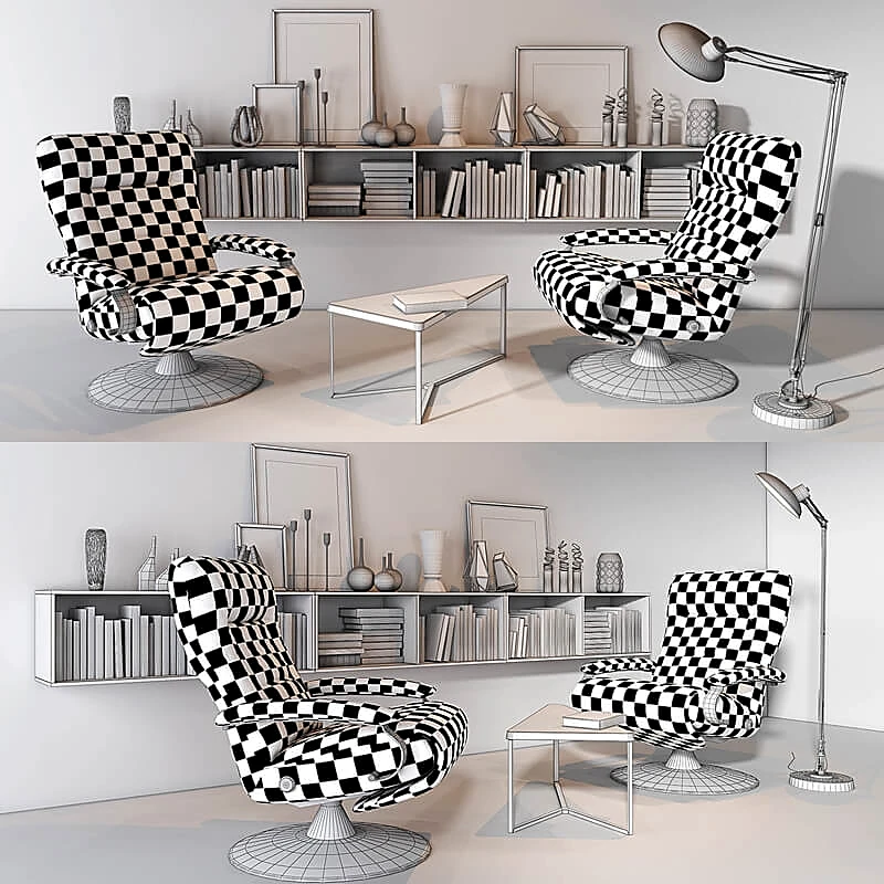 Armchairs / Books / Floor lamp 5