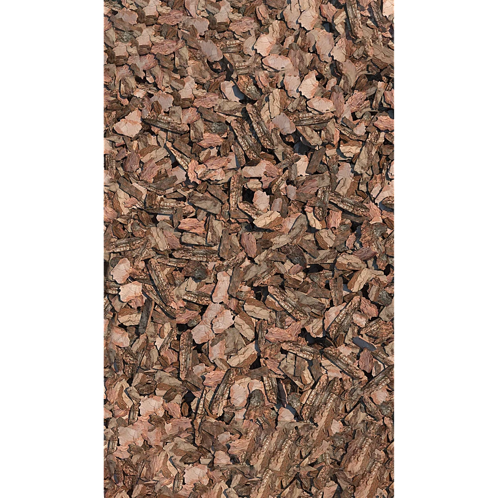 Pine Bark Mulch with Natural Organic Texture