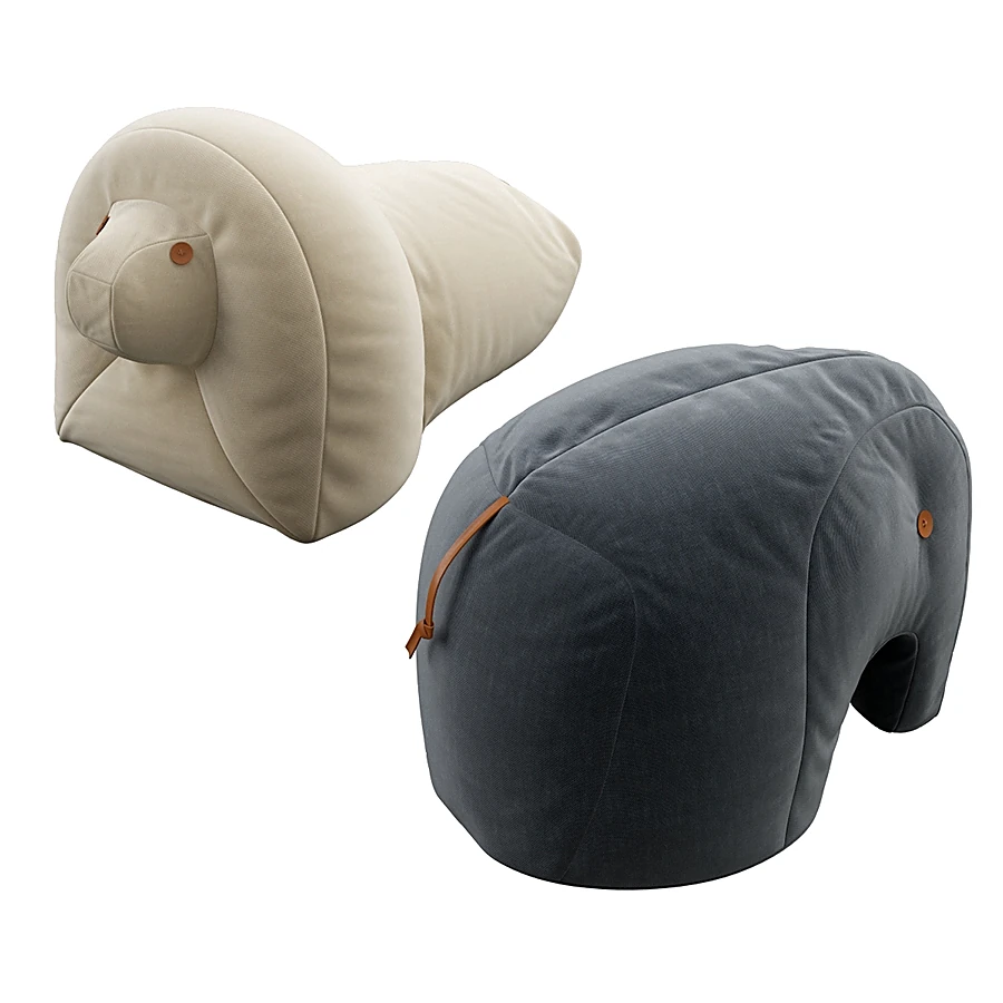 Kids Bean Bags with Animal Shapes and Fabric