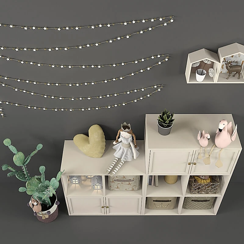 Modular Children's Storage Unit with White Finish (2)
