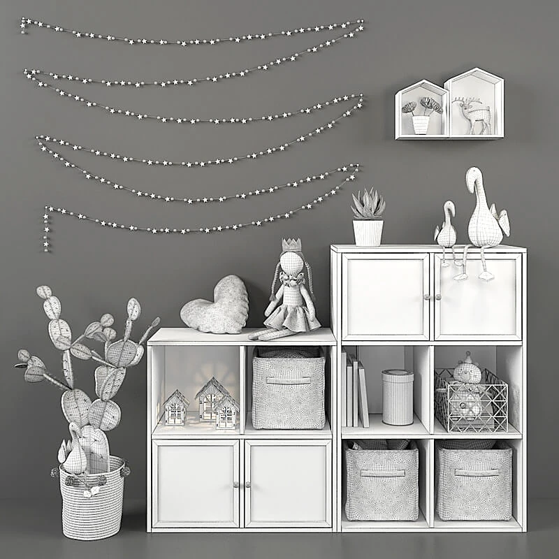 Modular Children's Storage Unit with White Finish (5)