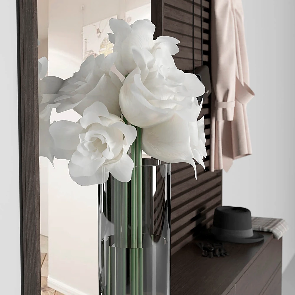 Modern Hallway Unit with Mirror and Storage (4)