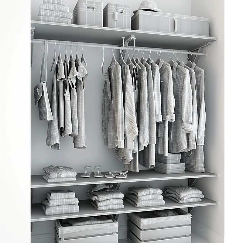 Clothing Collection with Diverse Garments and Accessories (4)