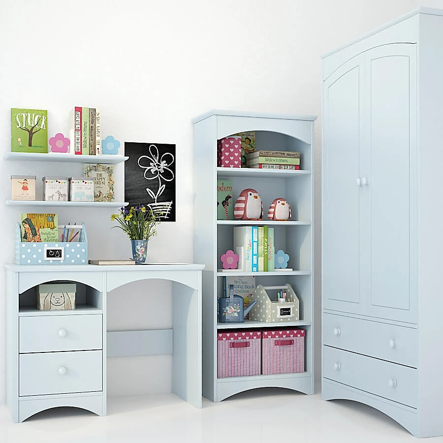 Children's Furniture Set with Light Blue Finish