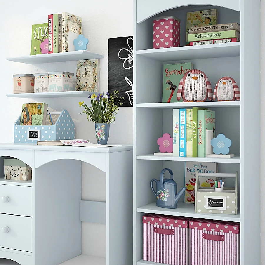 Children's Furniture Set with Light Blue Finish (2)