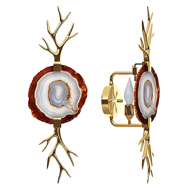 Sconce Bra Branch Agate by Emporium Home