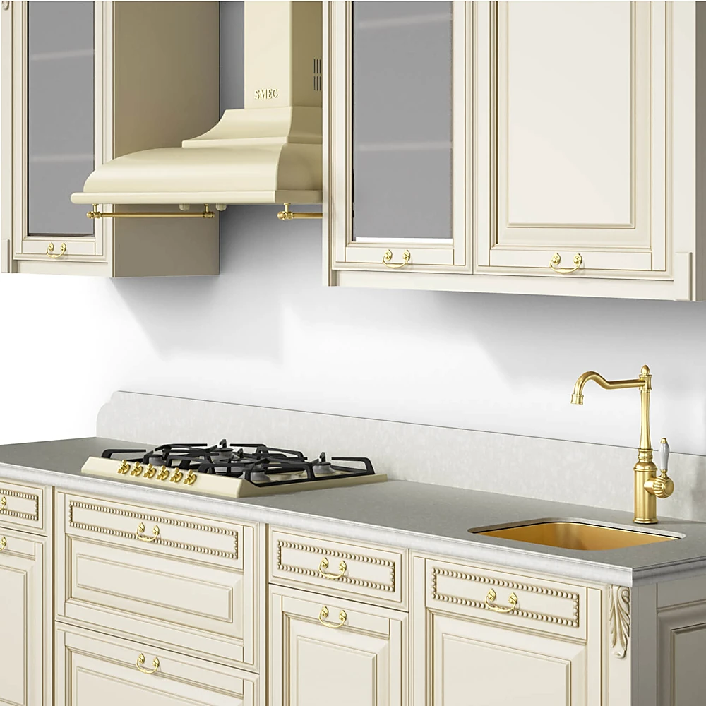 Kitchen furniture set with Classic Cream Finish (2)
