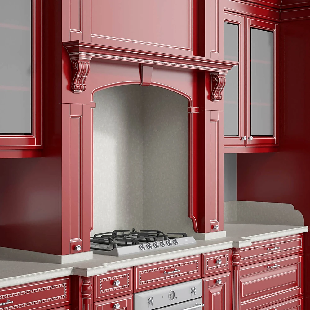 Kitchen furniture set Classic Red (2)