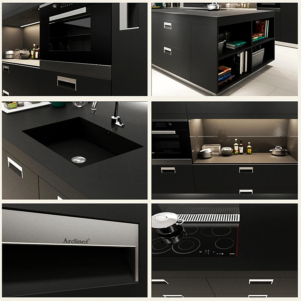 Kitchen System Italia Black Armour by Arclinea (2)