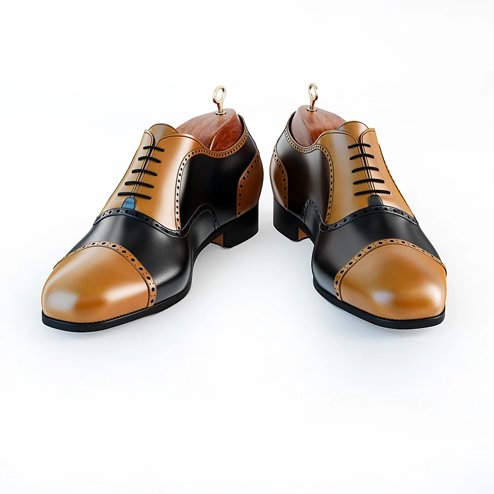 Set of shoes with various leather styles (4)