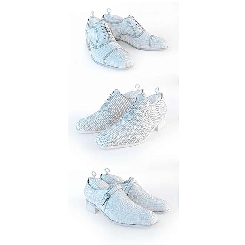 Set of shoes with various leather styles (6)