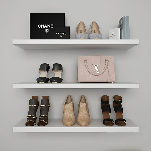 Set of women's shoes with diverse styles
