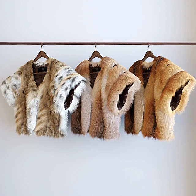 Decorative Fur Coats with Three Types