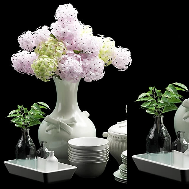 Plants / Vases / Decorative set 1
