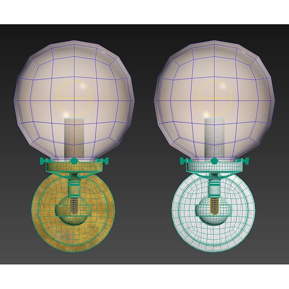 Classic Wall Light with Frosted Glass Globe (4)