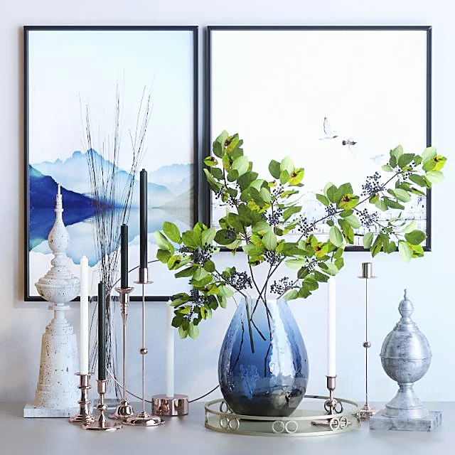 Modern Decorative Set with Mixed Materials