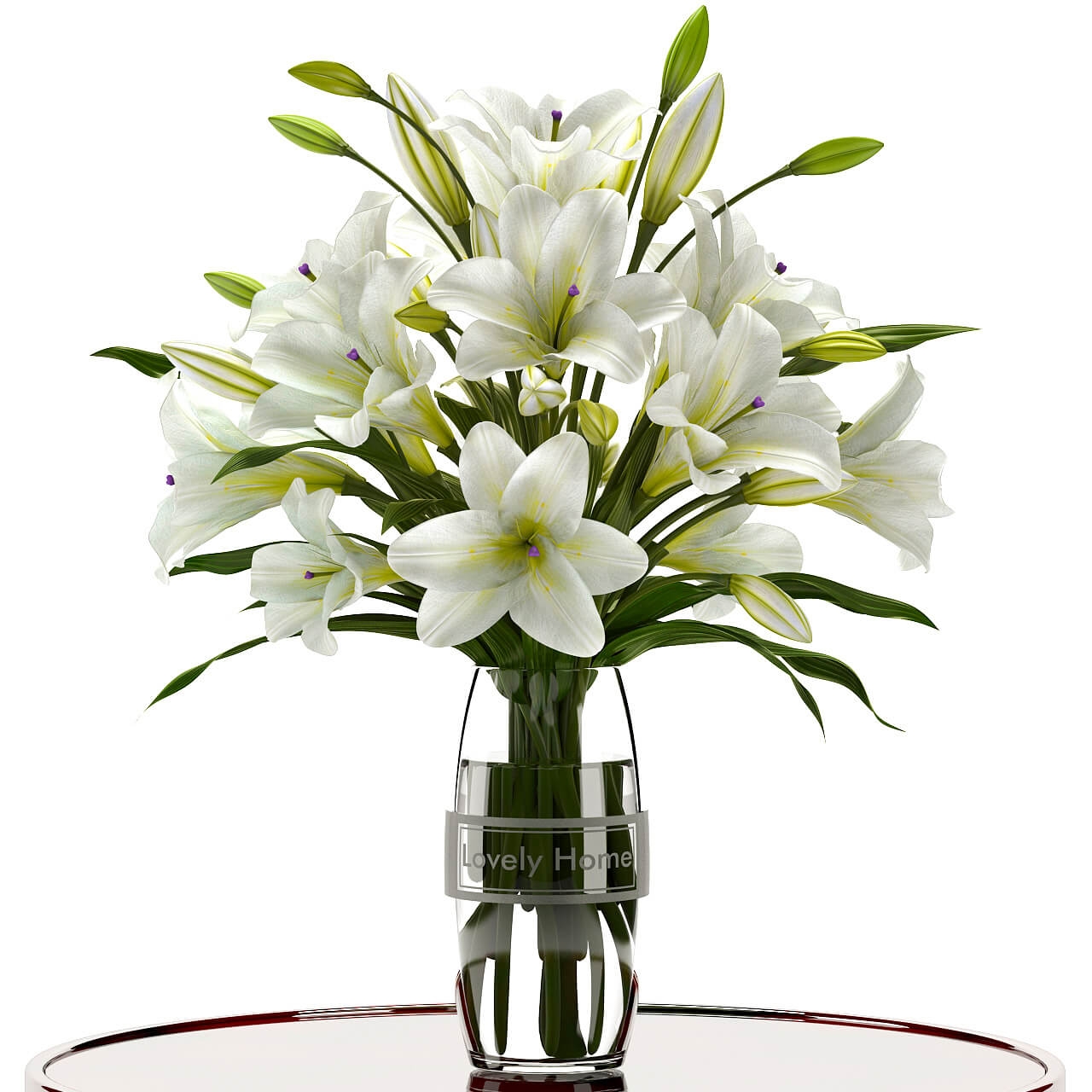 Лилии цветы белые в вазе