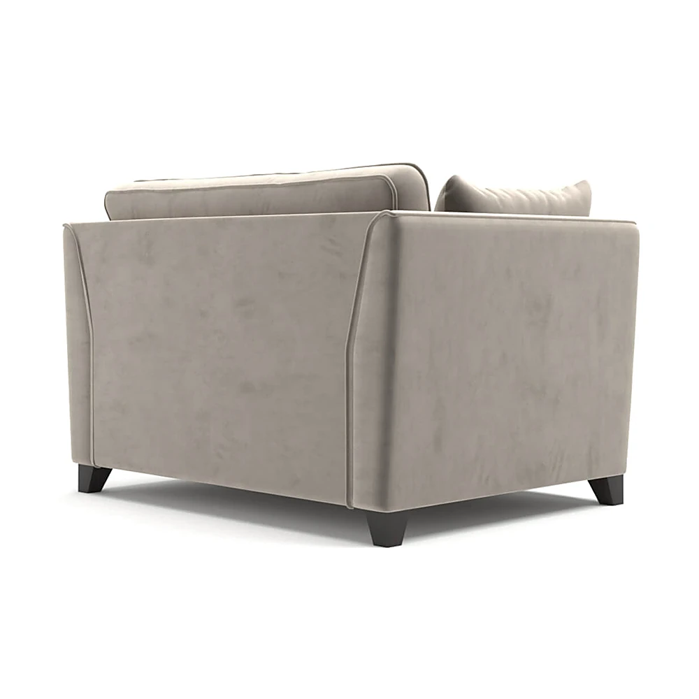 Wide Armchair with Lavender Velvet (2)