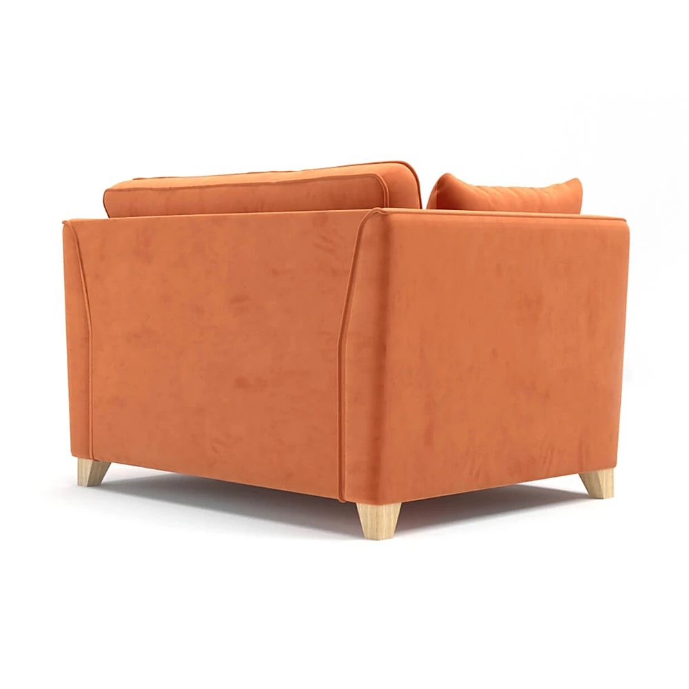 Wide Armchair with Lavender Velvet (5)