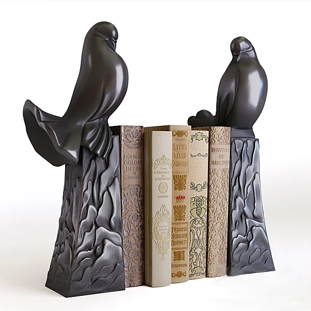 Bookends dove set of 2 by Eichholtz