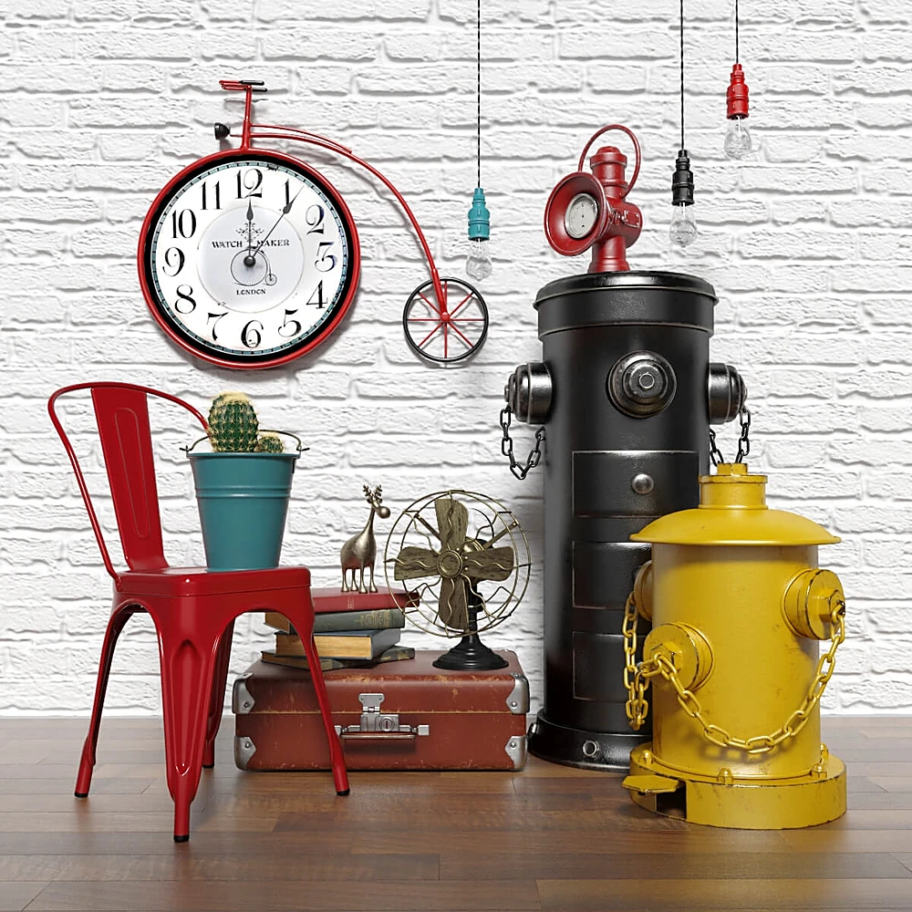 Decorative Set with Industrial Loft Style