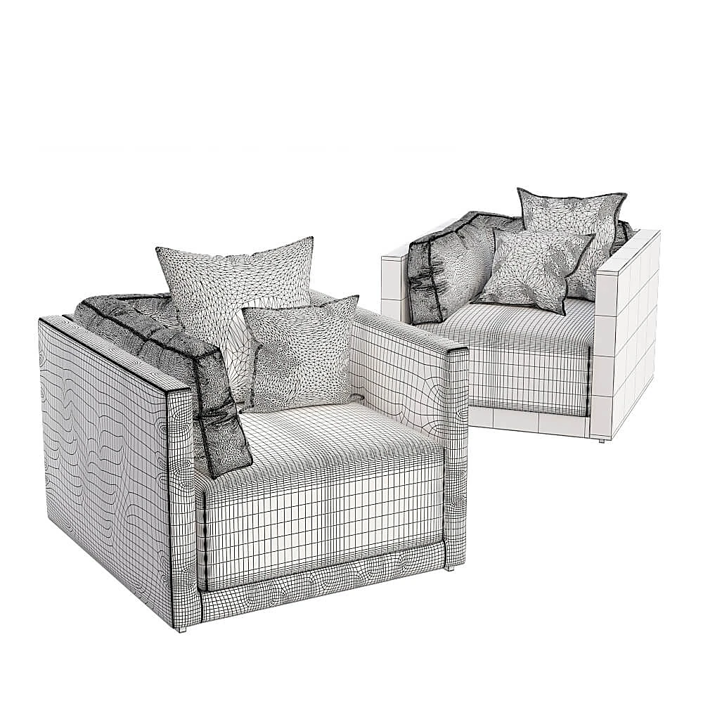 Armchair Sydney by Armani Casa (2)