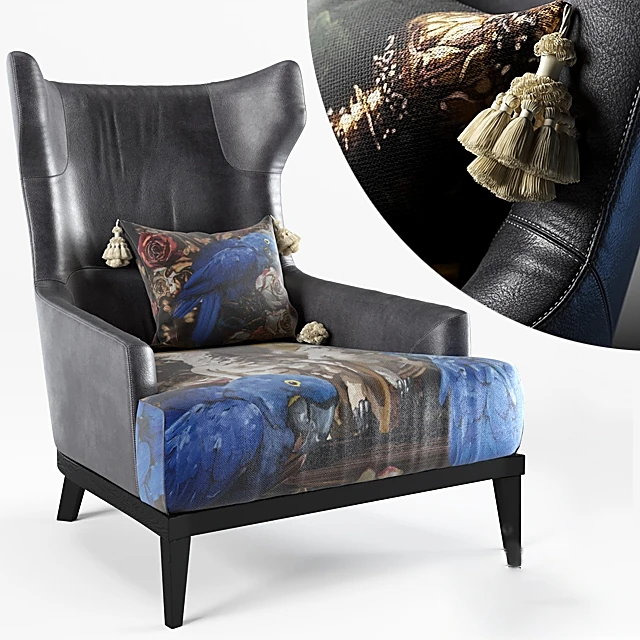 Armchair The Black Attitude by Momenti Casa