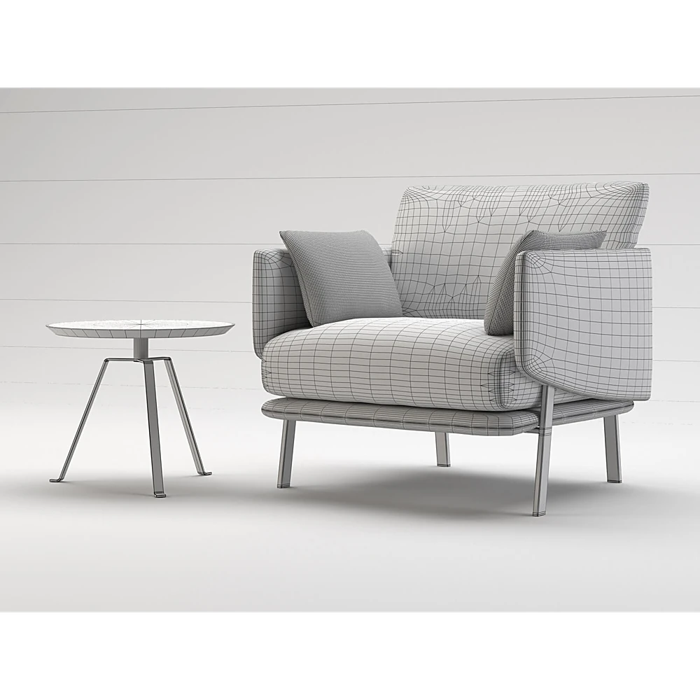 Armchair and Side Table Tie by Bonaldo (4)
