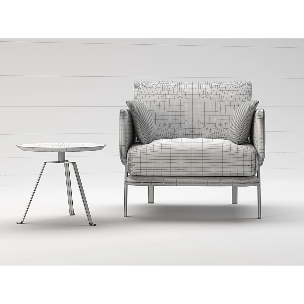 Armchair and Side Table Tie by Bonaldo (5)