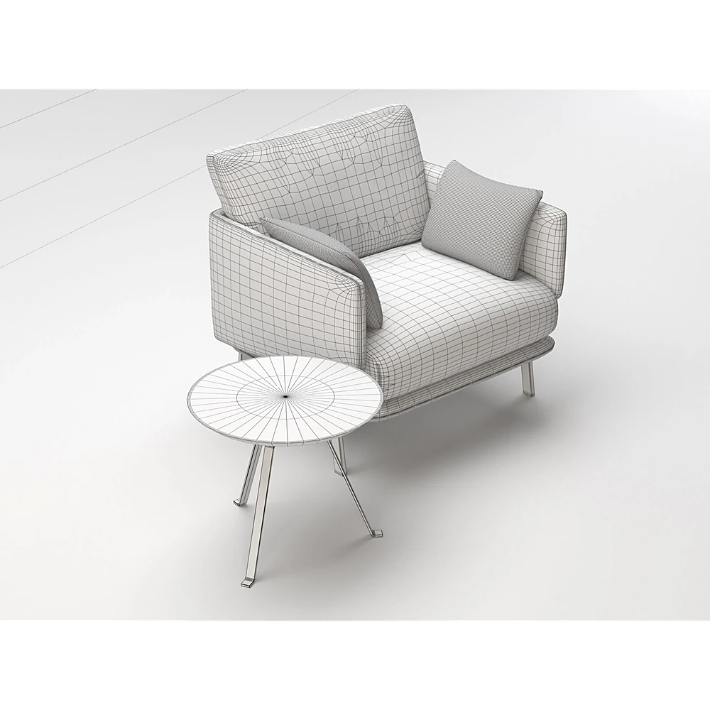 Armchair and Side Table Tie by Bonaldo (6)