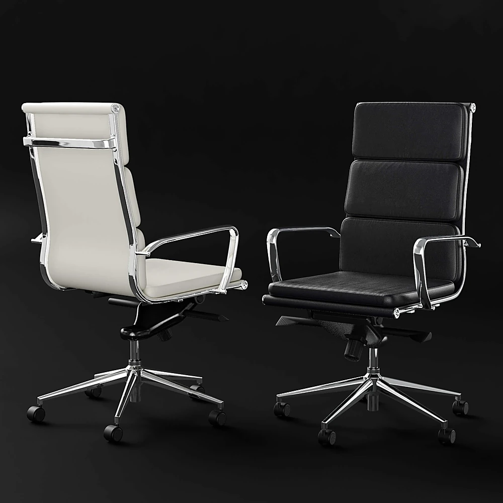 Modern Office Chair with Chrome Frame