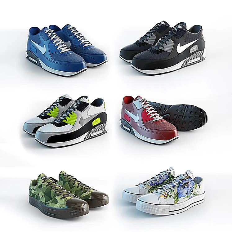 Sneakers 50 shades of different by Nike (2)