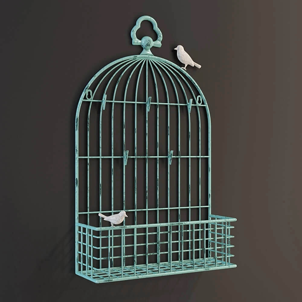 Birdcage shelf Card 1 0248 by GRAMERCY HOME