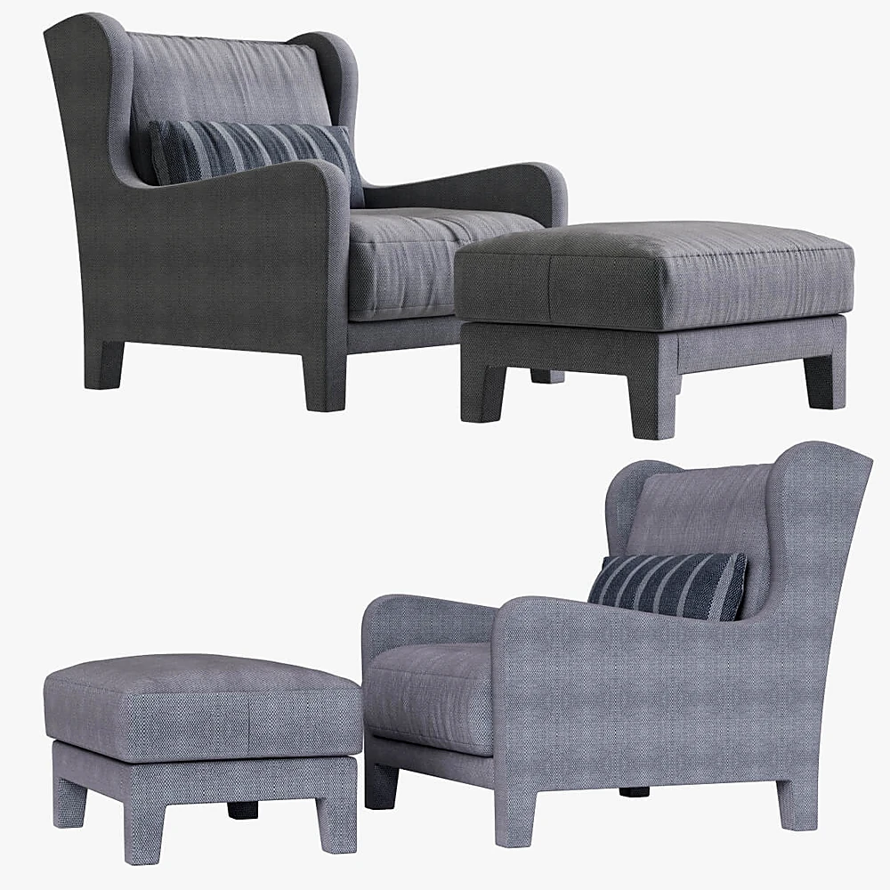 Armchair Foster Soft by Meridiani