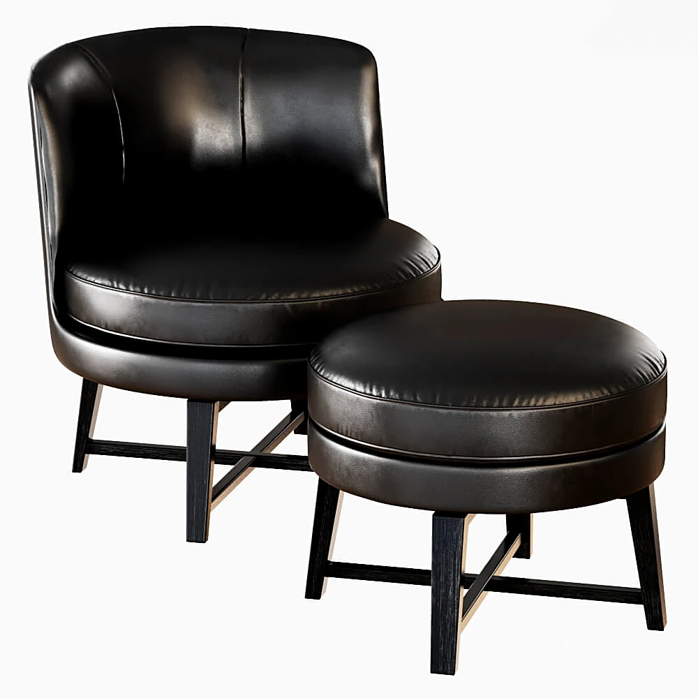 Armchair and Pouf Feel Good by Flexform