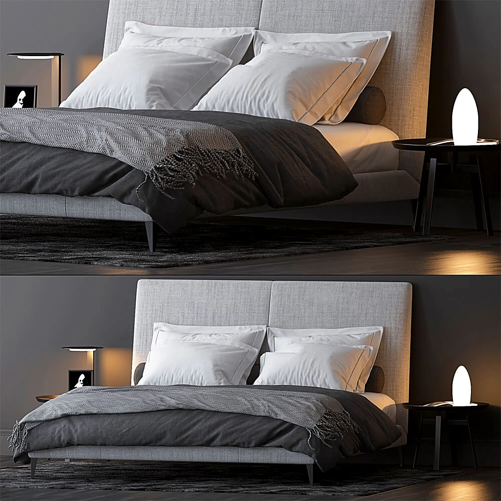 Upholstered Bed by B&B Italia