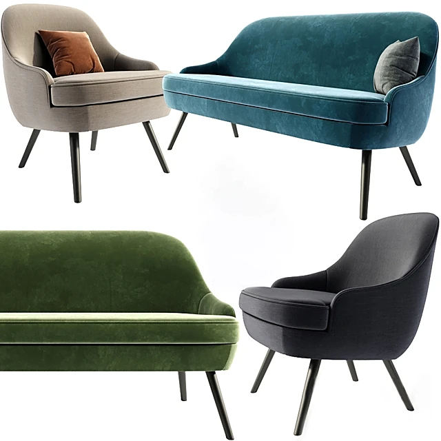 Armchair and Sofa Set 375 by Walter Knoll