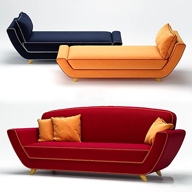 Divano e Chaise Longue Minah di Minah Meritalia