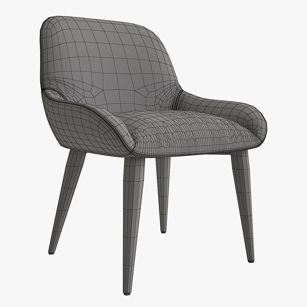 Armchair with Pink Velvet Upholstery (4)