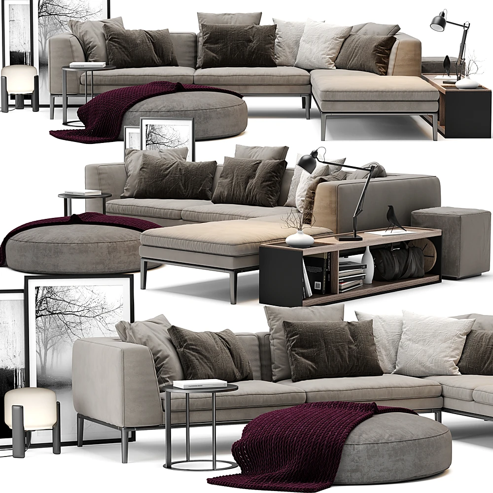 Sectional Sofa Michel 12 by B&B Italia