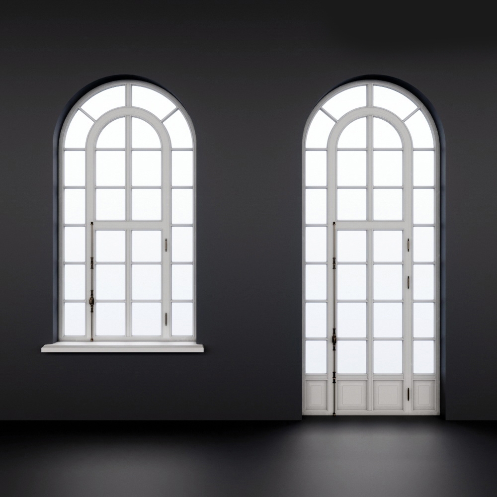 Arched window 1 download 3d model