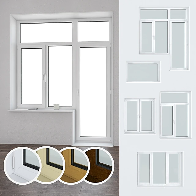 Plastic Window Set with Multiple Configurations