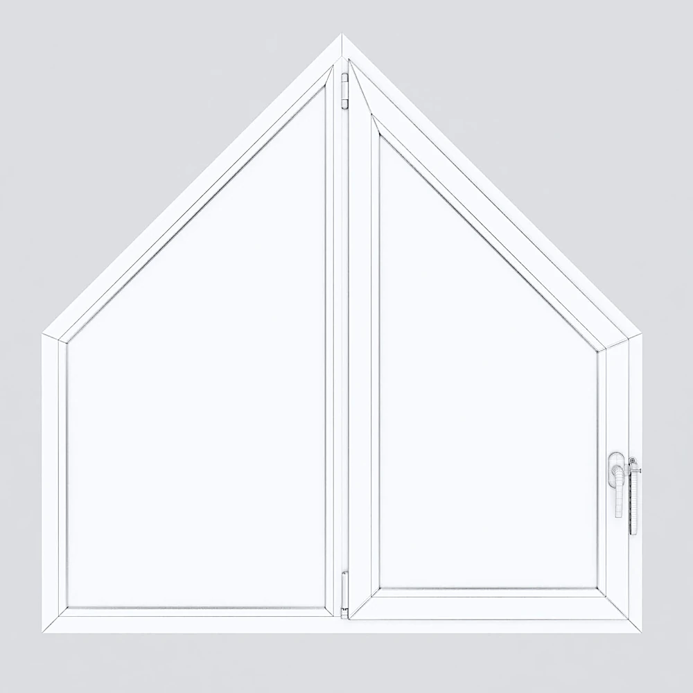 Plastic Window Set with Geometric Shapes (2)