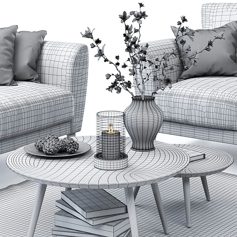 Sofas / Tables / Decorative set 3