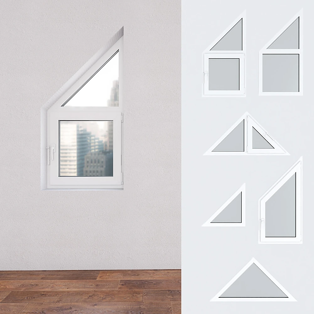 Plastic Window Set with Various Geometric Shapes