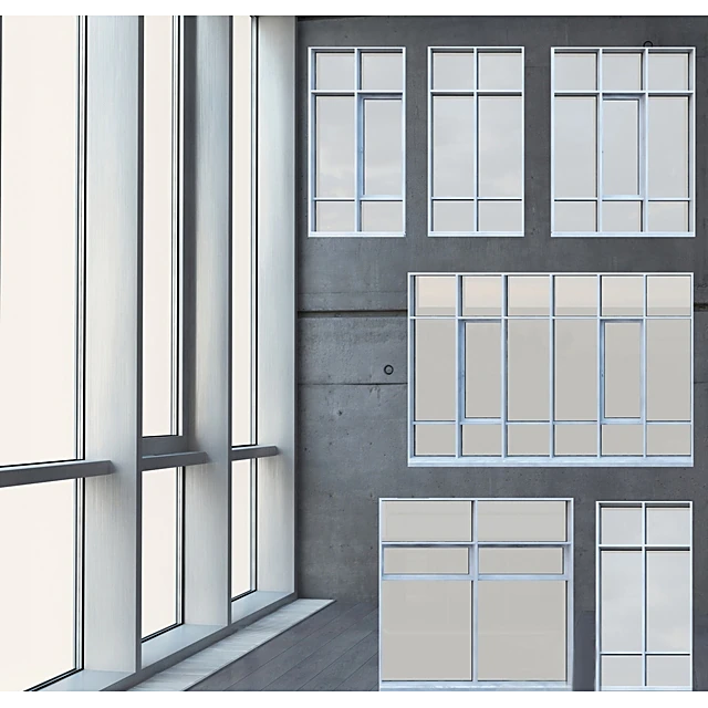 Window System with Modern Metal Frame