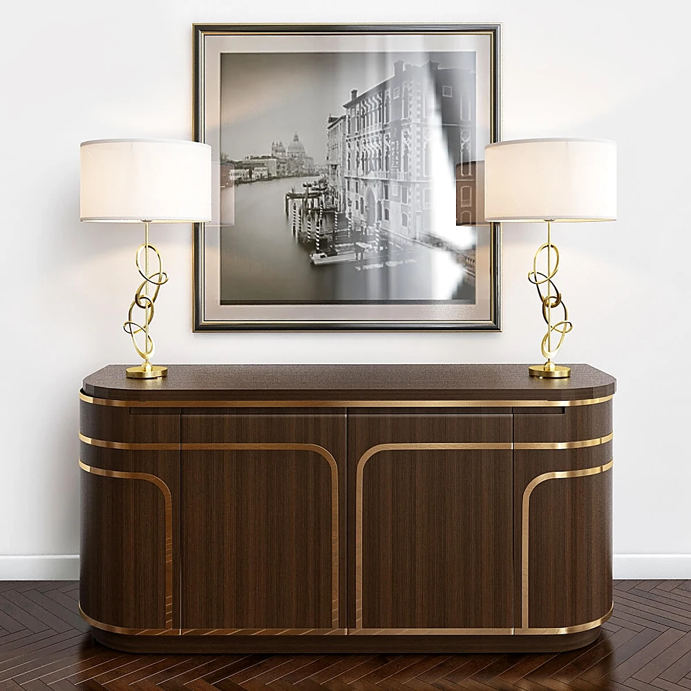 Sideboard & Chest of Drawer / Table lamp 1