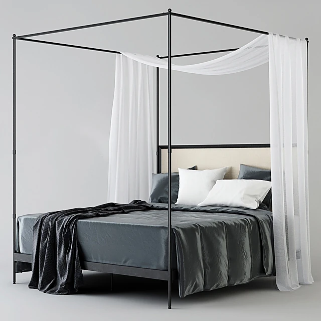 Canopy bed 19TH C French Iron by RH